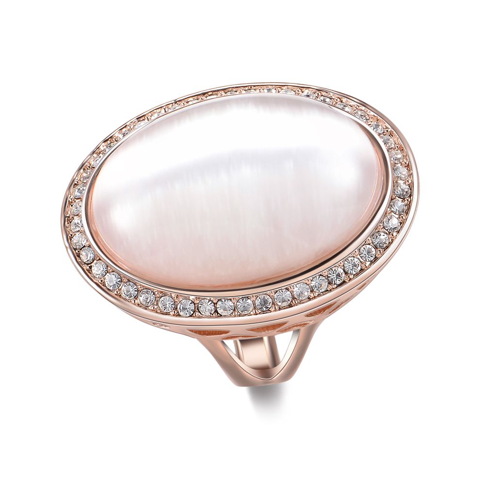 Popular Jewelry Big Stone Gold Ring for Women
