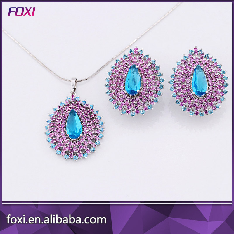 China Wholesale Crystal Jewelry Sets Semi Jewels in China