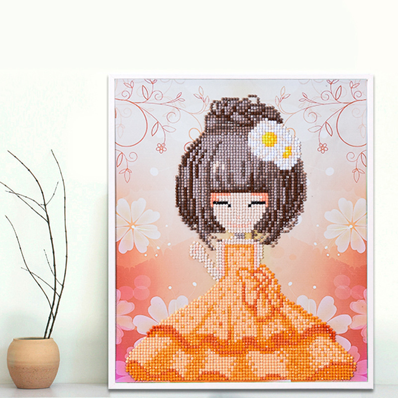 Factory Cheapest Wholesale New Children Kids DIY Embroidery Craft Diamond Painting K-002