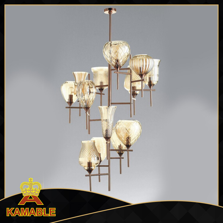 Home Decorative Crystal Glass Pendant Lamp (KAP6091)
