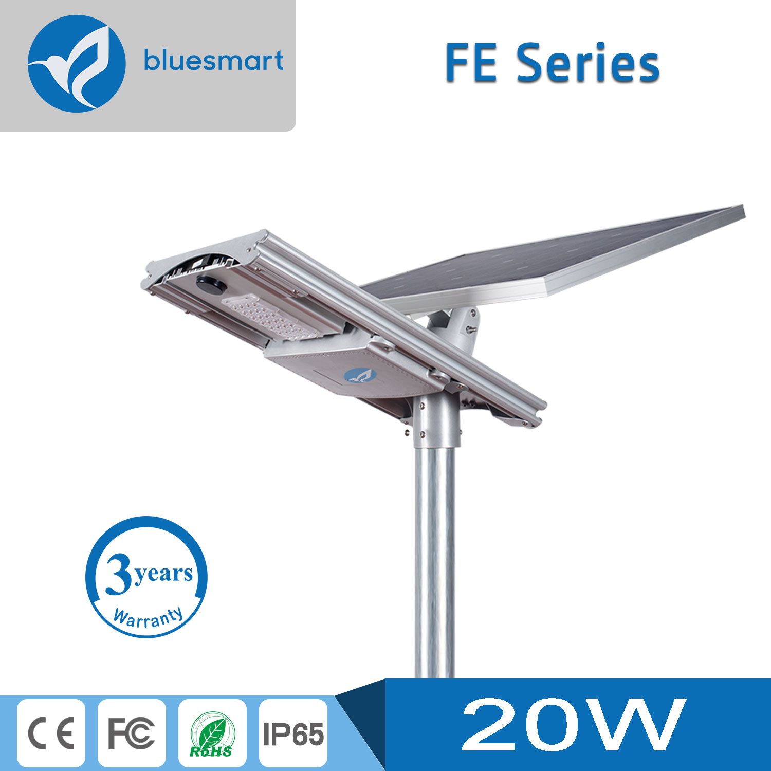 Solar LED Street Light with Motion Sensor