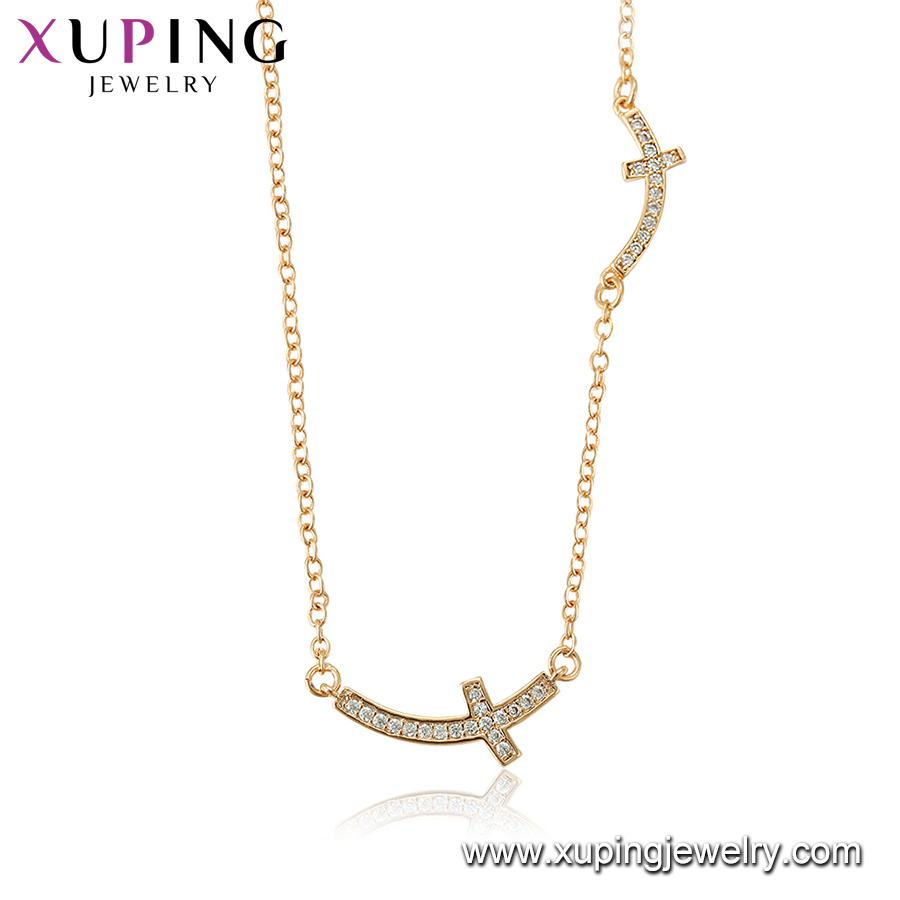 44530 Fashion Hot Sales 18K Gold Zirconia Maria Jewelry Necklace