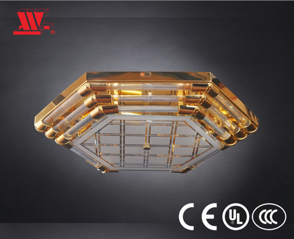 Modern Luxury Crystal Hexagon Ceiling Light