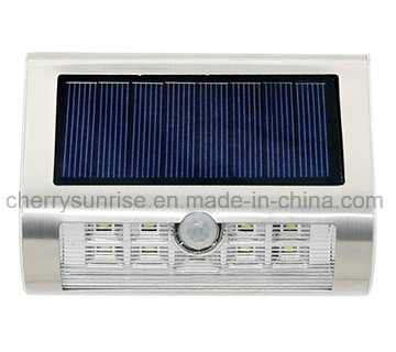 Solar Powered Sensor Small Solar Wall Mounted Lights Outdoor for Garden