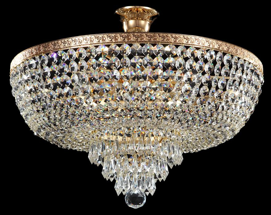 Crystal Ceiling Lamp (CL 5272/5 FGD+WT)