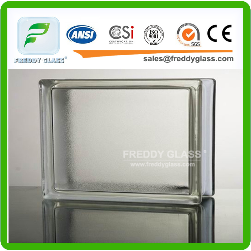 Tangerine Skin Glass Block/Glass Brick with Size 190*190*80mm