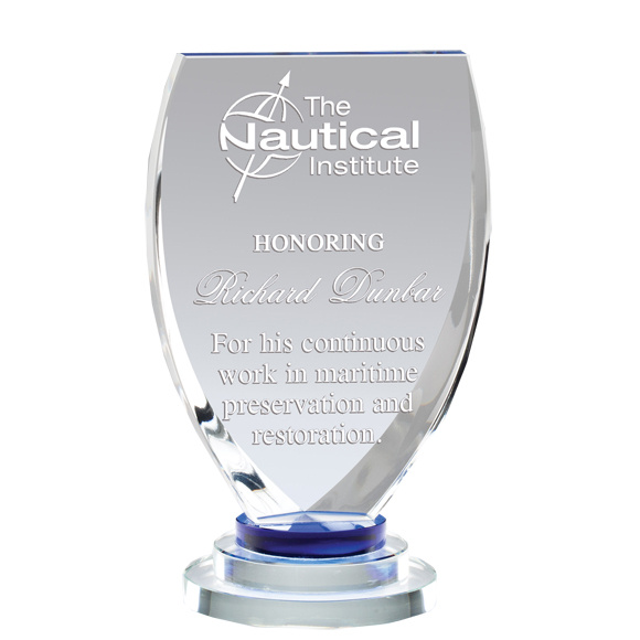 Half-Round Crystal Trophy.