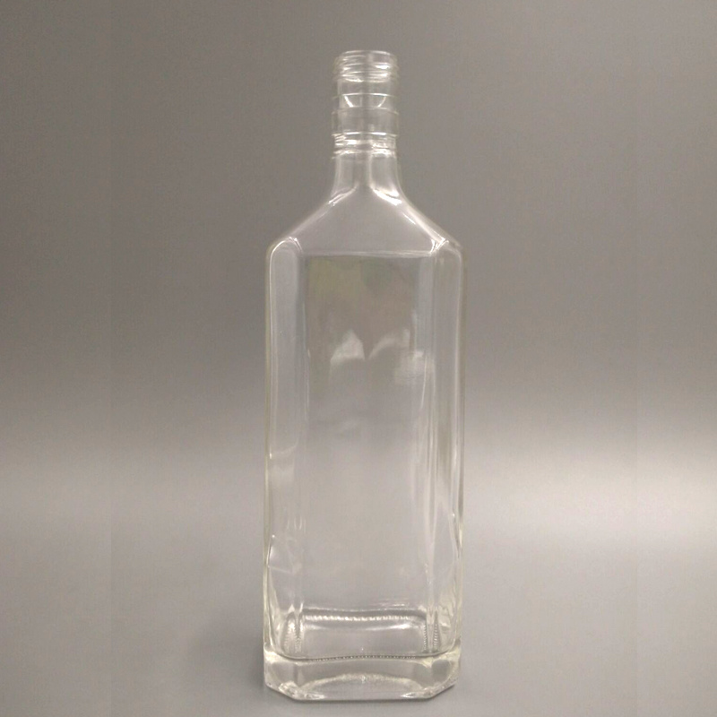 High Quality Empty Transparent Vodka Bottle Glass Wine Bottle