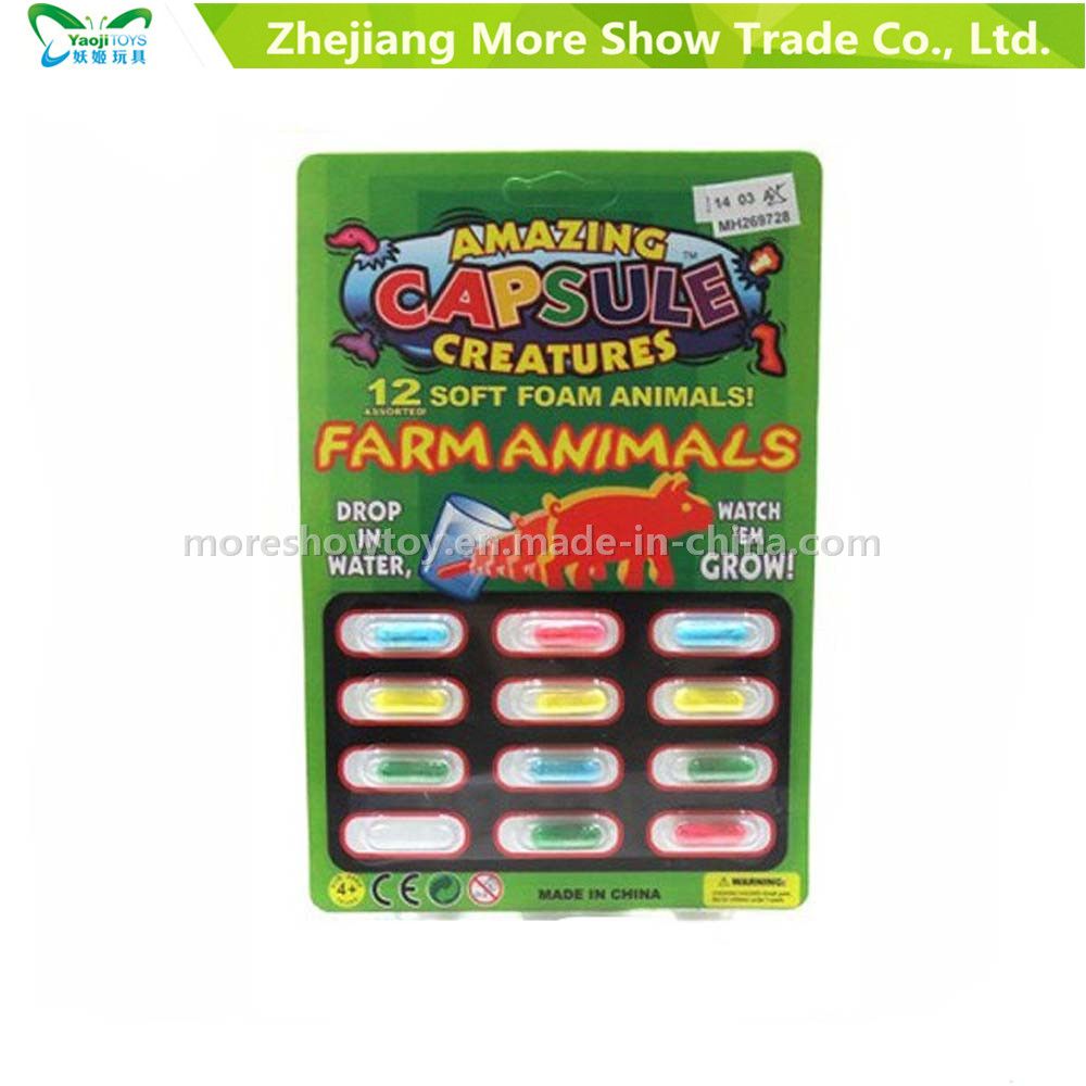 Magic Growing Farm Animal Capsules Expanding Sponge Foam Capsule Toys
