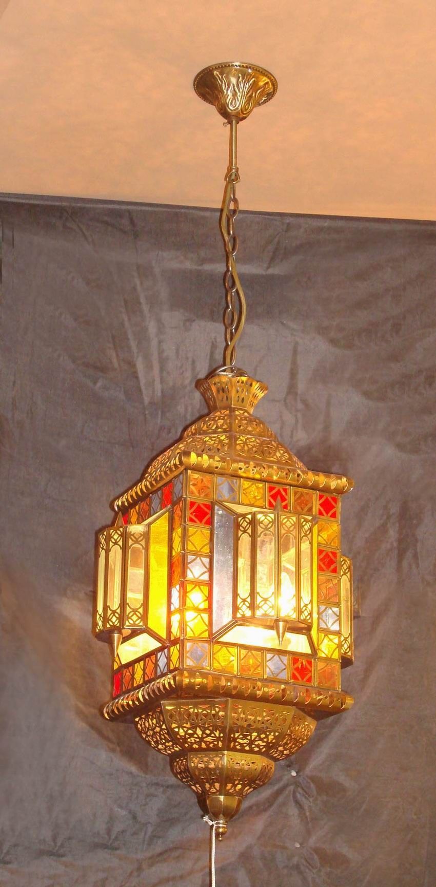 Brass Pendant Lamp with Glass Decorative 18987 Pendant Lighting