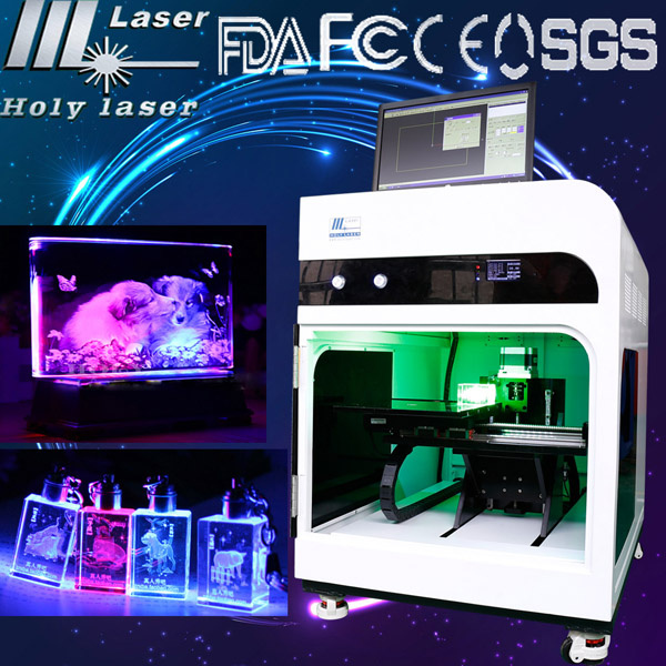 Crystal Glass Laser Engraving Marking Burning Machine for Metal Plastic, Crystal Glass