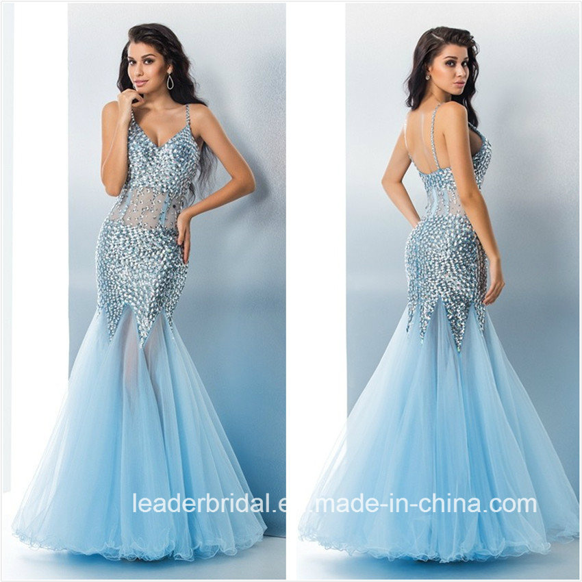 Crystals Party Prom Cocktail Gown Beading Evening Dress L1729