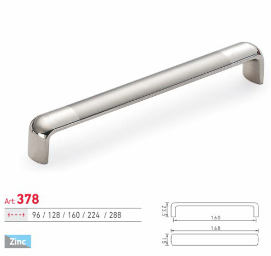 Modern Simple Design Zinc Alloy PC Finish Cabinet Handle (378)