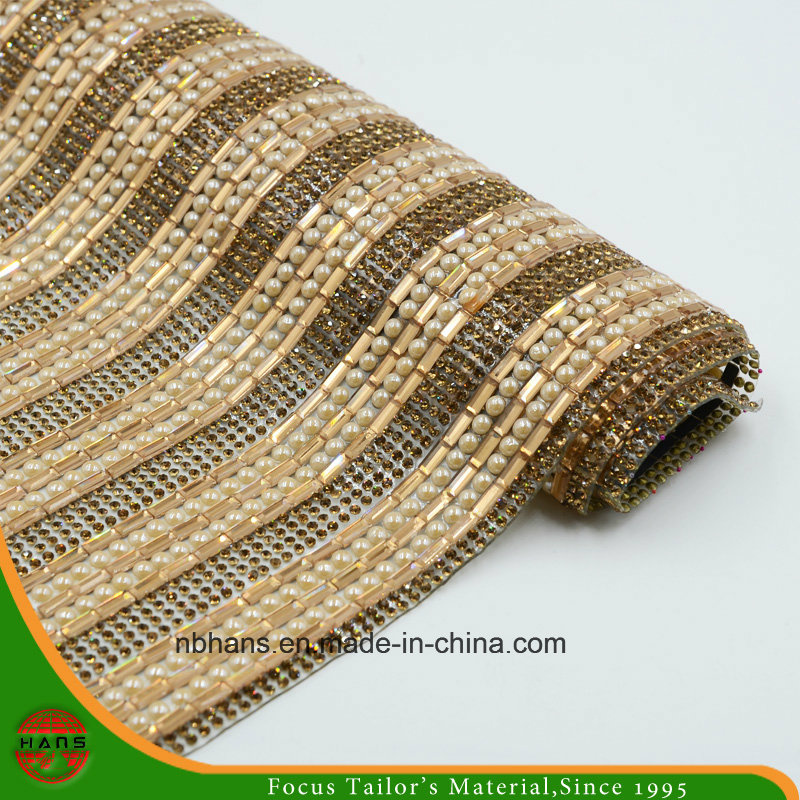 New Design Heat Transfer Adhesive Crystal Resin Rhinestone Mesh (YH-004)