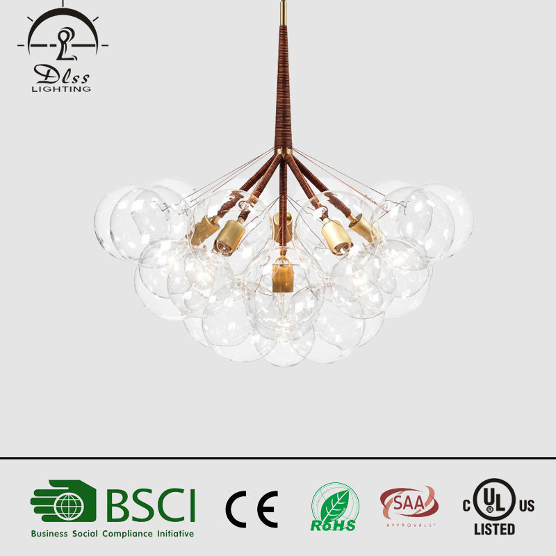 Nordic New Restaurant Modern Simple Creative Glass LED Chandelier Lighting