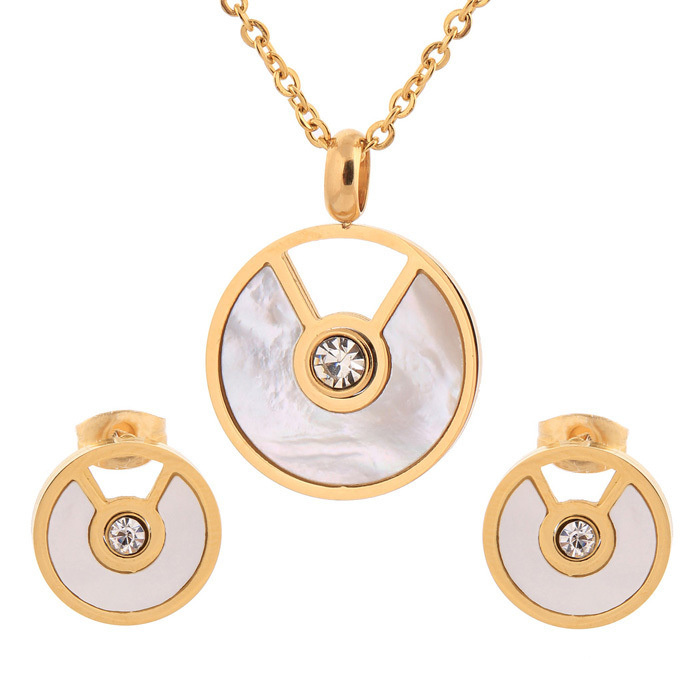 Hot 316L Stainless Steel Jewelry Women Fashion Jewelry Set