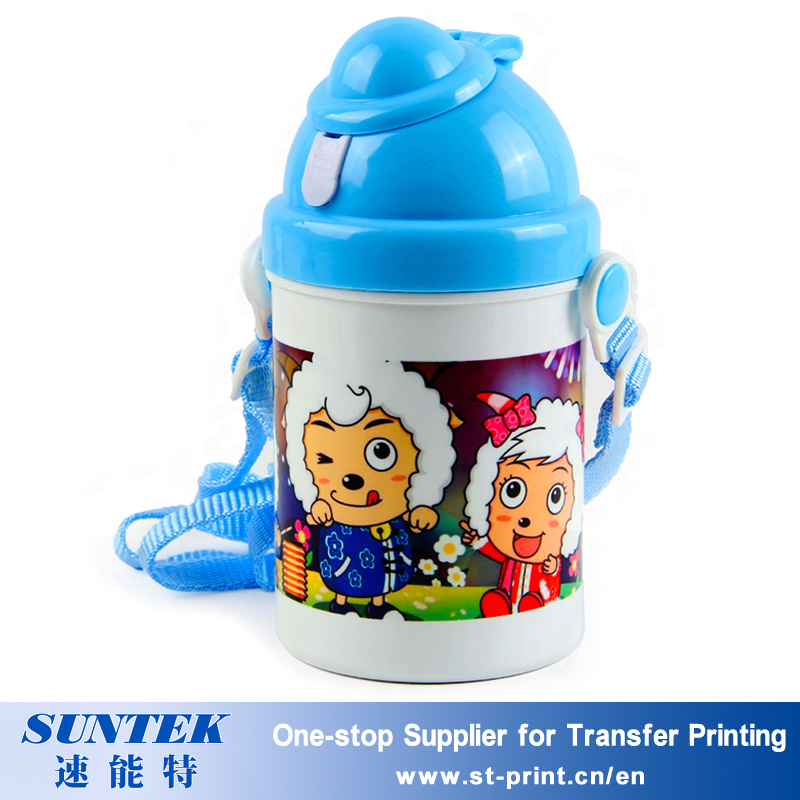 400ml Sublimation Printing Blank Plastic Children Water Bottle