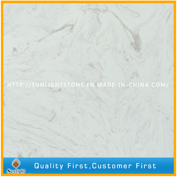 Engineered Artificial Marble Stone Quartz for Worktops and Table Tops
