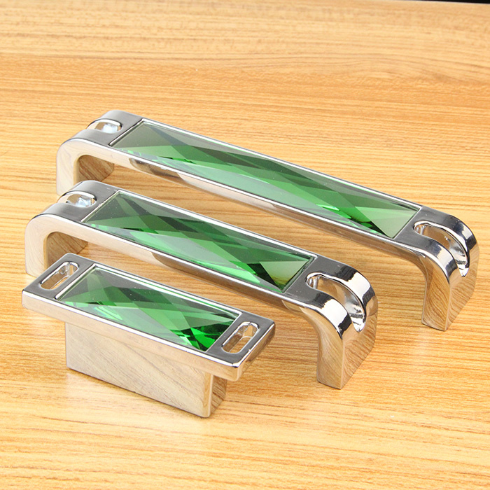 Fresh Green Indoor Hardware Handle 128mm Pitch