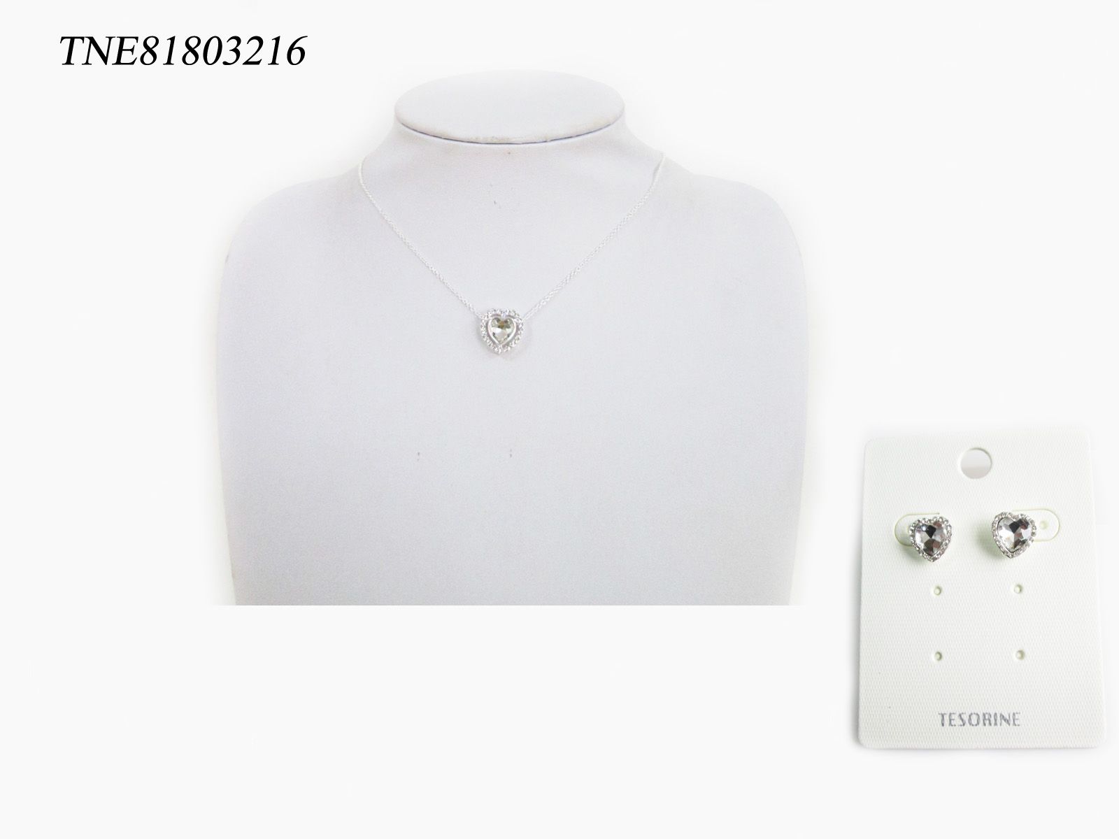 New Collection Fashion Design Crystal Heart Necklace