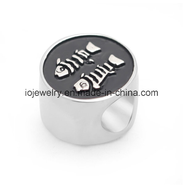 Logo Etching Jewelry Fish Bead