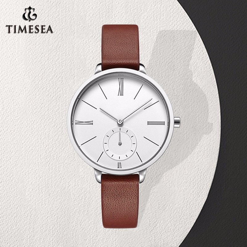 Women's Fashion Watch Genuine Leather Large Dial Gift Wrist Watch