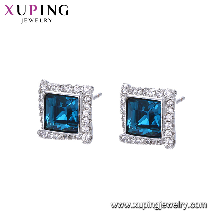 Xuping New Designs Handmade Crystals From Swarovski Happy New Year Earring
