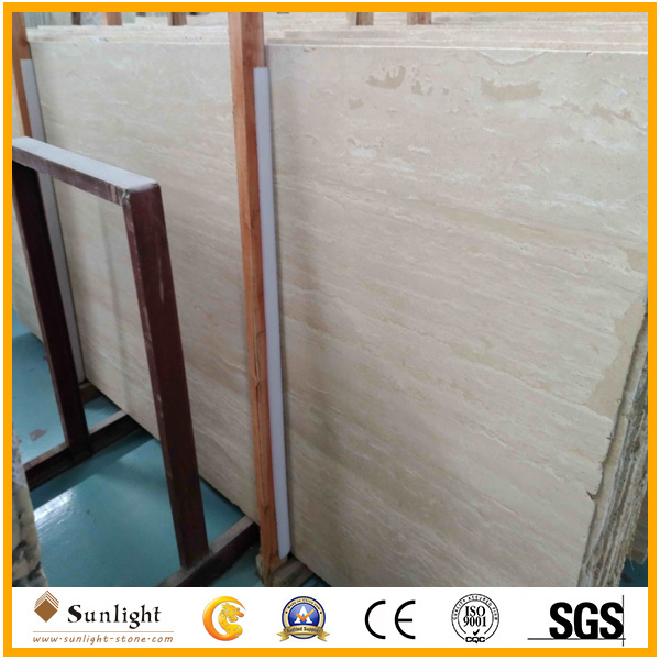 Beige Wood Big Marble Travertine, Travertine Slab
