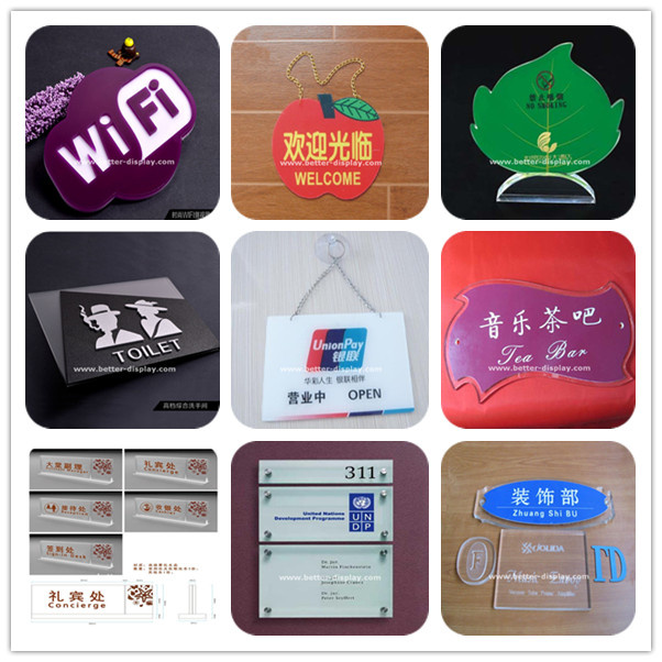 Custom Clear Perspex Office Acrylic Signage