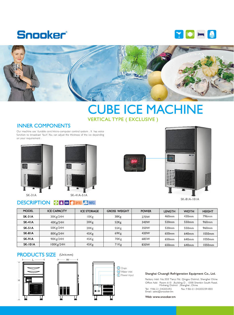Popular Commercial Dice Ice Making Machine with Ce Approved