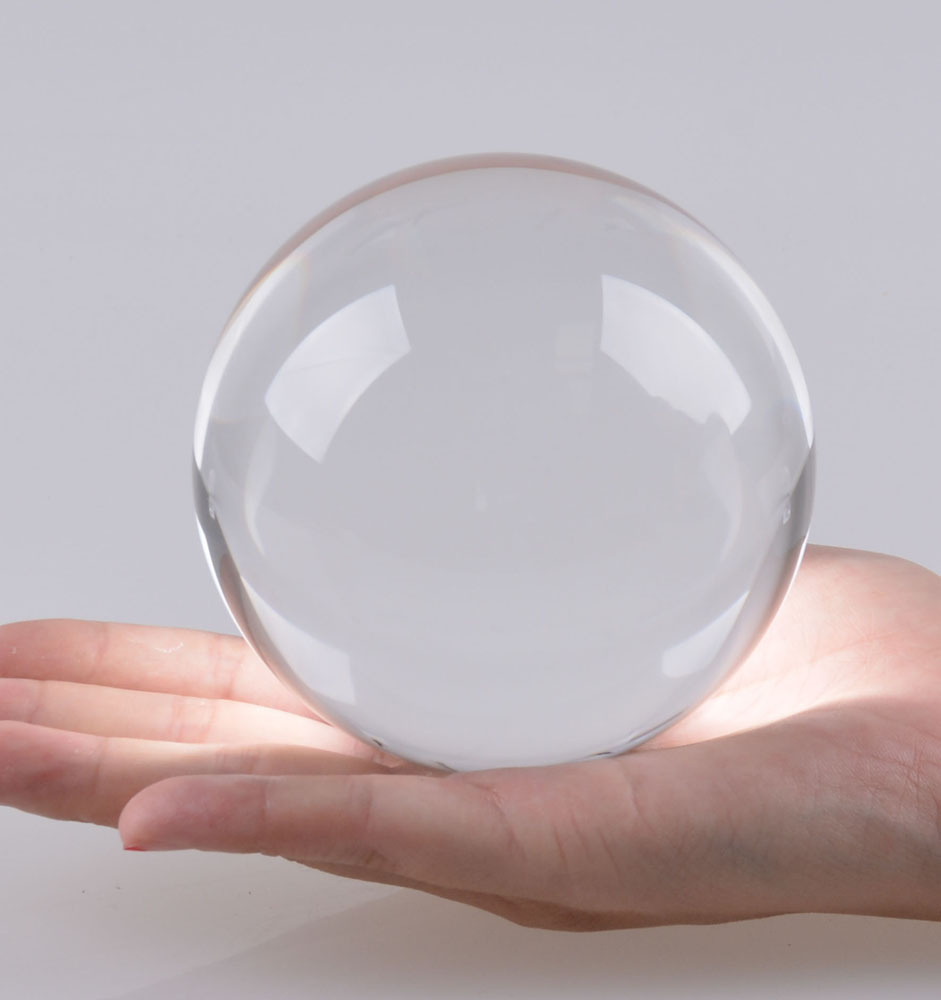 90mm Top Clear Transparent Crystal Ball Shiny Glass Photosphere