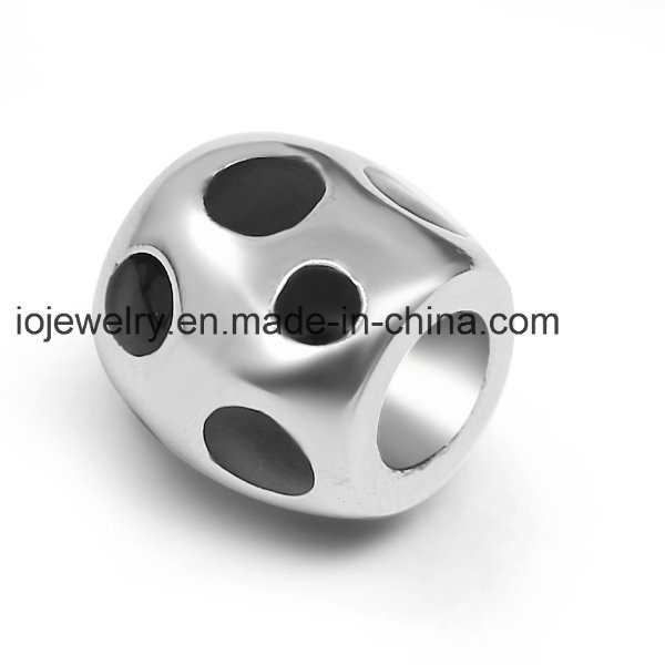 Custom Made Round Metal Beads with Enamel