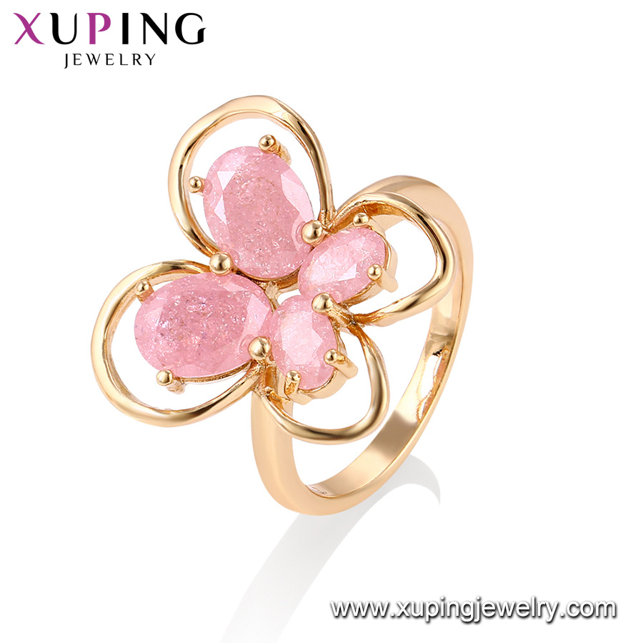 15448 Fashion Simple 18K Gold Plated Jewelry Women Ring