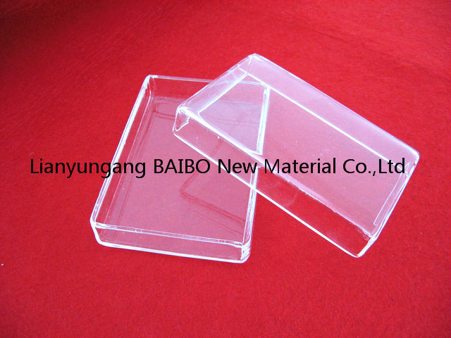 Square Shape Clear Quartz Glass Crucible