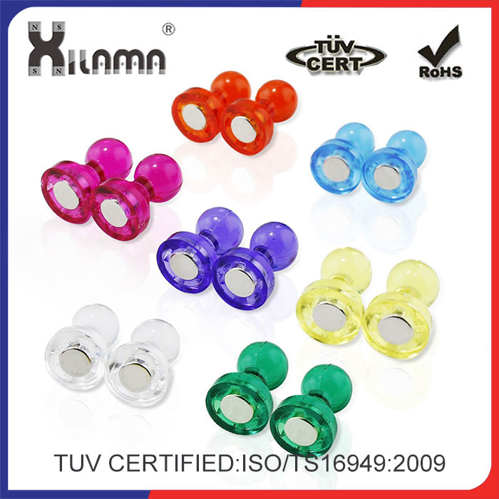 Neodymium Crystal Magnetic Push Pins Plastic Magnetic Memo Push Pins