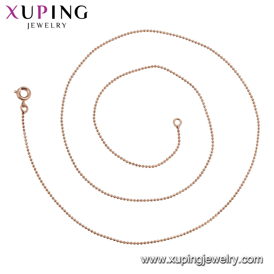 44684 Fashion Charm Simple Rose Gold-Plated Imitation Alloy Copper Jewelry Chain Necklace