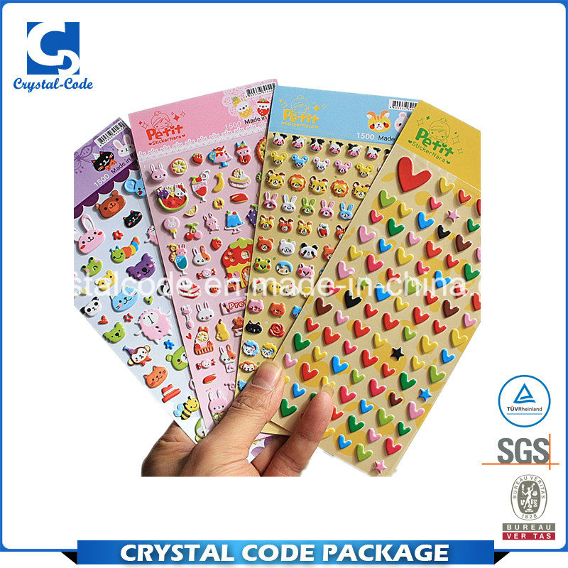Elegant Shape Reliable 3D Puffy Sticker Label