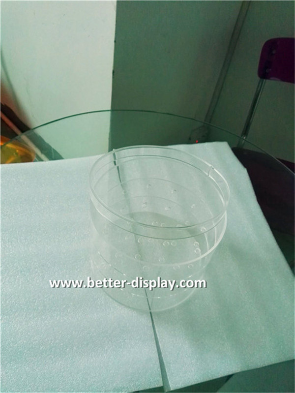 Custom Clear Acrylic Round Lash Box