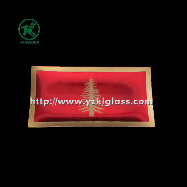 Single Wall Color Glass Plate by SGS (KLP90718-2)