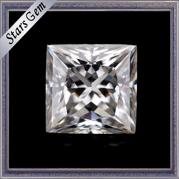 Gh Color Vs Clarity 5.5*5.5mm Square Princess Cut Moissanite