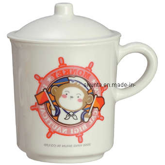 100%Melamine Dinnerware-Kid's Mug W/ Cover/Melamine Mug (BG618S)
