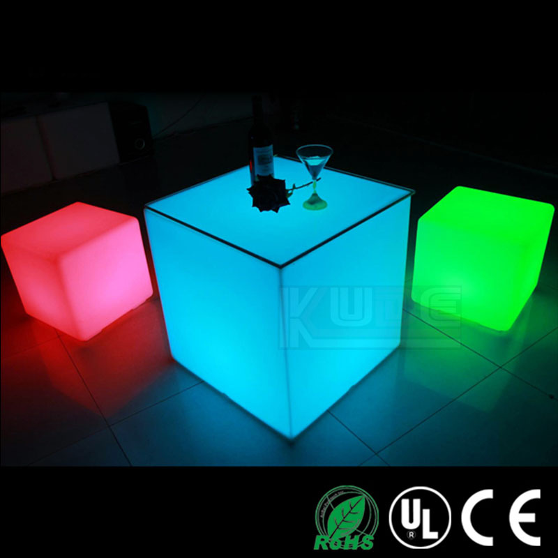 Tough Plastic Cube Chair and Tables
