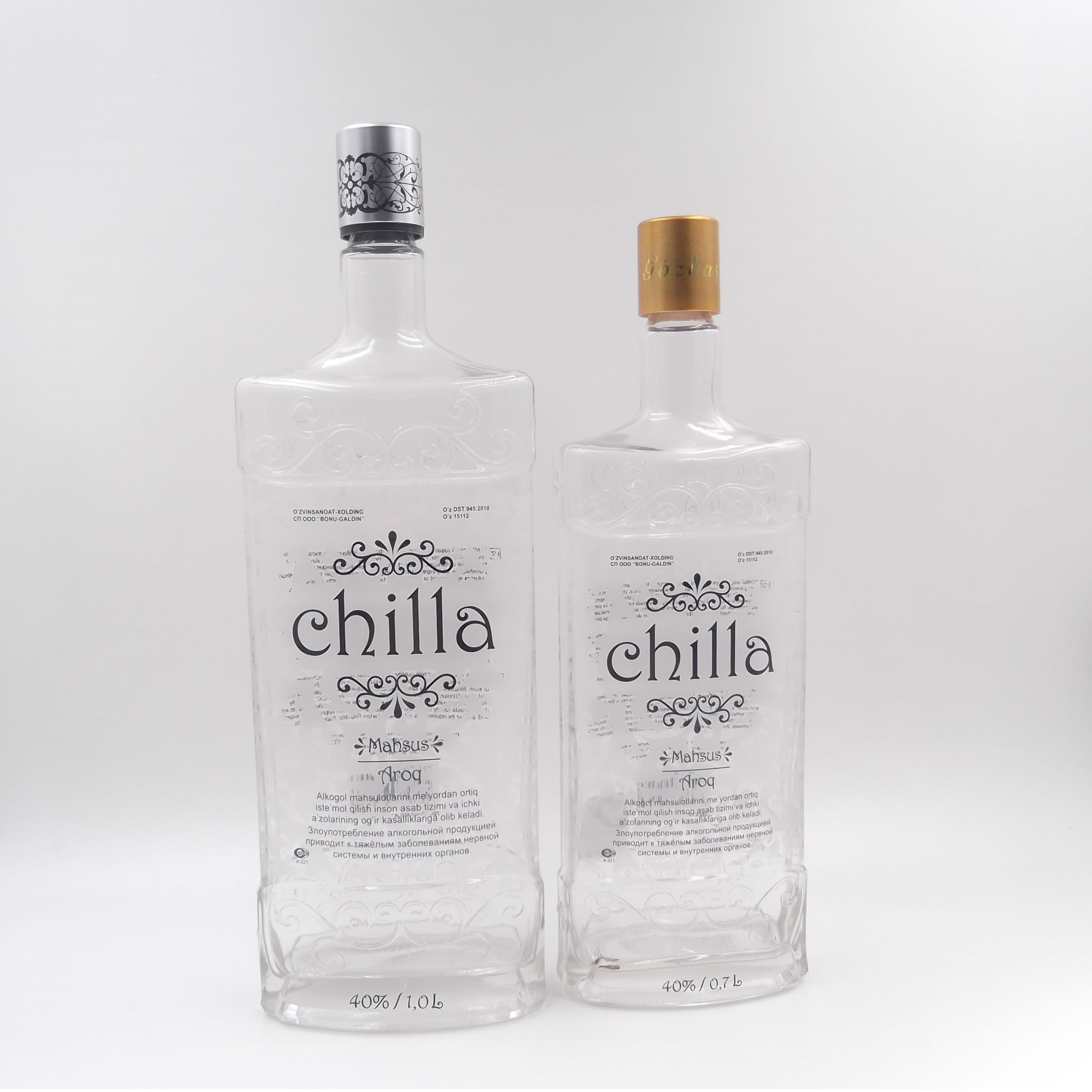 Manufacture 0.5/0.7L Empty Tequila/Whiskey/Vodka Bottle