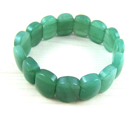 Fashion Natural Crystal Green Aventurine Tumbled Nugget Bracelet Bangles