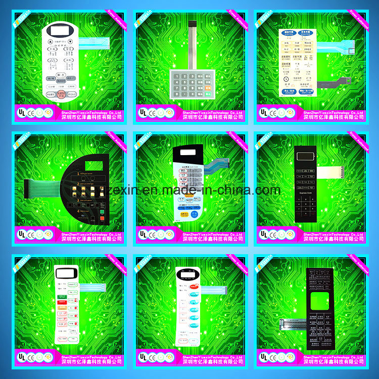 Customized Membrane Switch/Keypad/Panel/Stickers Graphic Overly