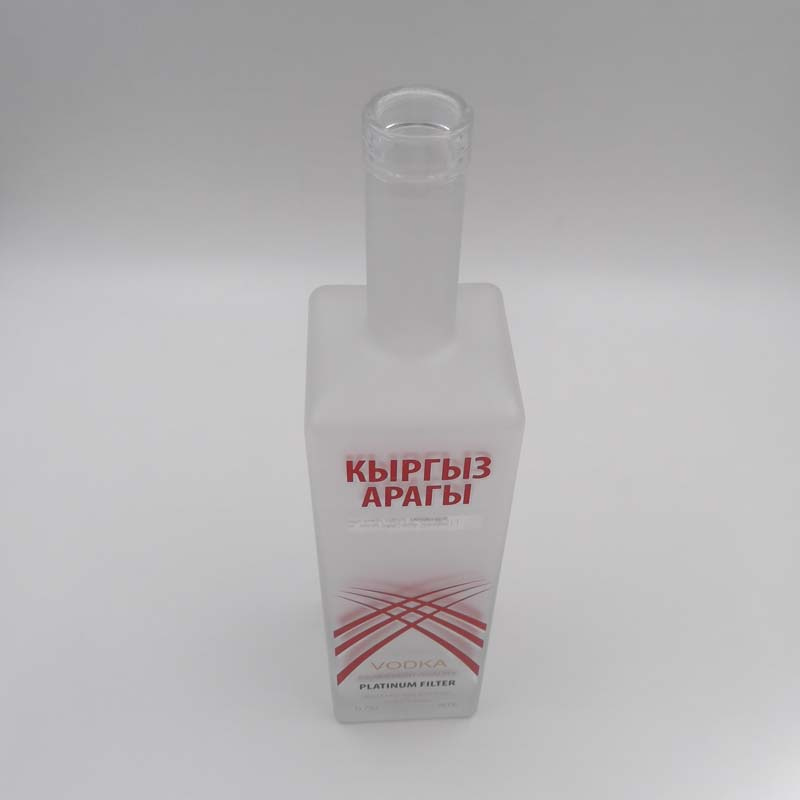 Wine Beverage Cocktail, Vodka Clear Glass Bottle with Cork Stopper