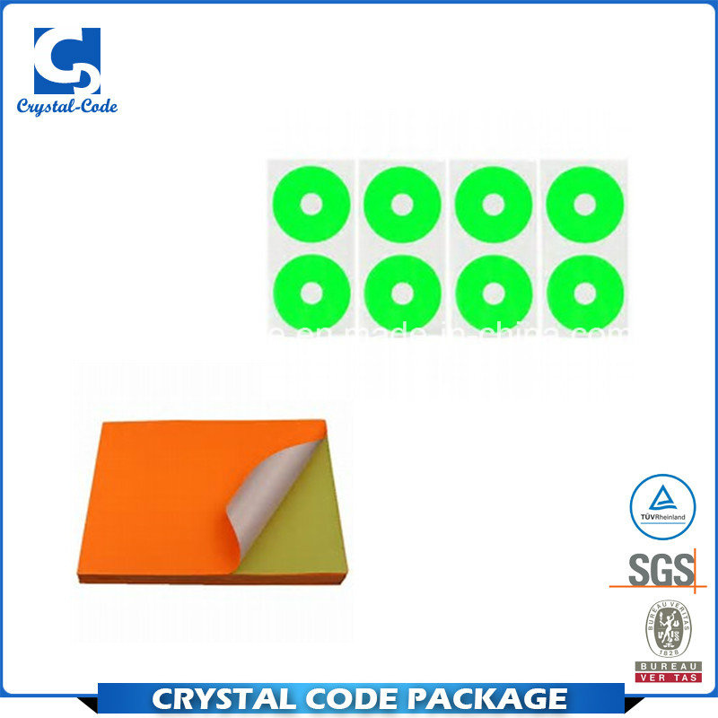 Full Colors Printed Fluorescent Label Sticker