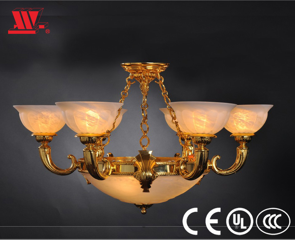 Traditional Pendant with Frosted Glass Shades