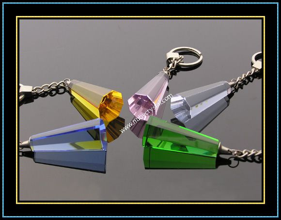 Colored Geometry Crystal Keychain (kc08)