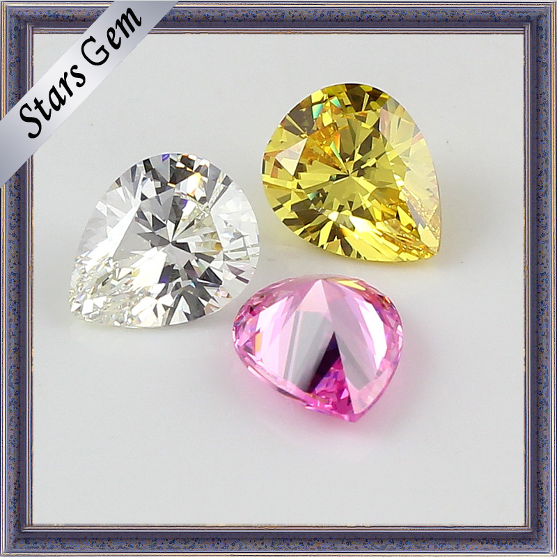 Pear Shape Cubic Zirconia Synthetic Zirconia Stone